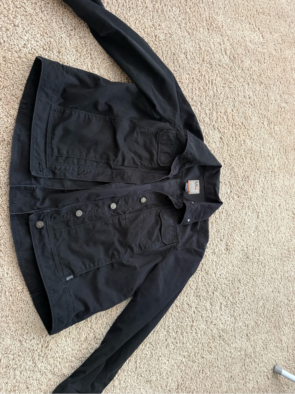Women’s  Black Denim Coneal Carry Button-Up Jacket 5-11